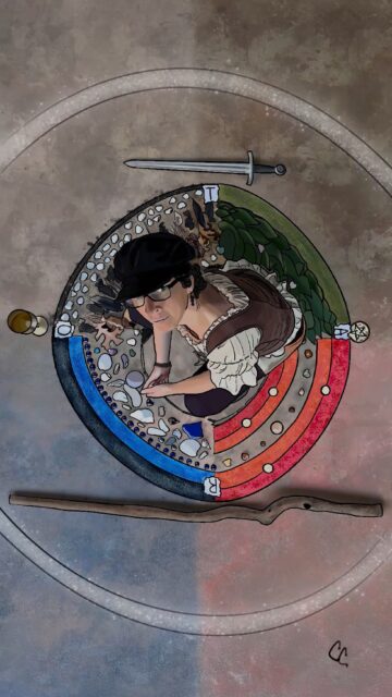 The Wheel is always turning.

This 30-second timelapse shows the Wheel of Fortune archetype emerging from the still photo I took when I was filming last week. It comes together one stroke at a time.

The Wheel reminds us that life moves in cycles. Some seasons ask us to release. Others ask us to trust what is unfolding.

As the drawing takes shape, I invite you to notice:

– What is changing in your life?
– What chapter is ending?
– What new possibilities are waiting to begin?

Full 7-minute timelapse is available on YouTube. The Wheel of Fortune archetype video comes out next week. Link in bio.

#WheelOfFortune #TarotArchetypes #ArtFunky #ProcreateArt #CreativeMeditation